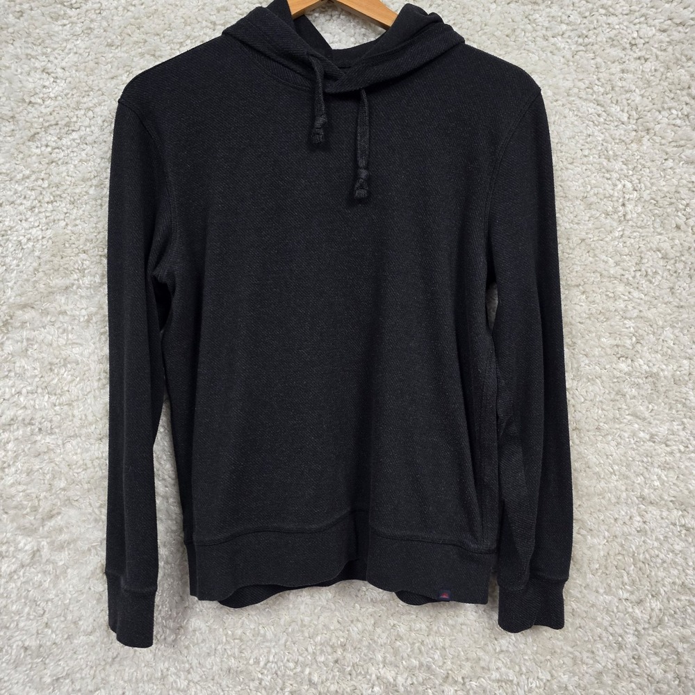 Faherty Legend Hoodie Mens M Black Pullover Long Sleeve‎ Sweatshirt Casual